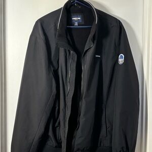 Lands' End Men's Black Windbreaker Jacket